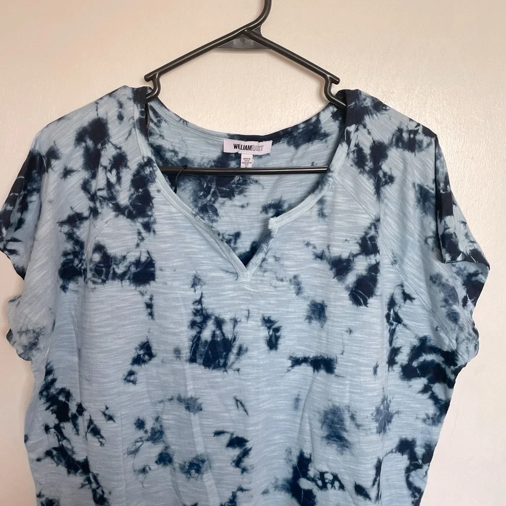 William Rast Tie Dye V-Neck T-Shirt - Size S - Picture 3 of 11